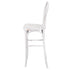 Chivari White Distressed Resin Steel Skeleton™ Bentwood Barstool - 2 Pack - Some Assembly Required BBRWD-KD-ST-AX-2