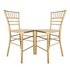 Chivari Gold Bullion Resin Steel Skeleton™ Chiavari Barstool - 2 Pack - Some Assembly Required BCRG-KD-ST-AX-2