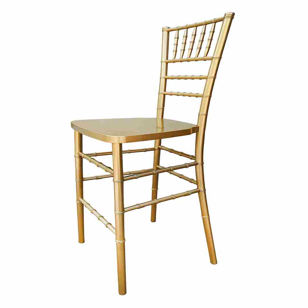 Bullion Gold Resin Steel Skeleton™ Chiavari Barstool - 2 Pack - Some Assembly Required