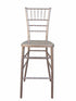 Chivari Sparkling Rose Gold Resin Steel Skeleton™ Chiavari Barstool BCRRGSP-ST-AX-T
