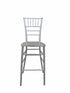 Chivari Silver Resin Steel Skeleton™ Chiavari Barstool BCRS-ST-AX-T
