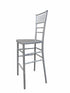 Chivari Silver Resin Steel Skeleton™ Chiavari Barstool BCRS-ST-AX-T