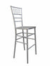 Chivari Silver Resin Steel Skeleton™ Chiavari Barstool BCRS-ST-AX-T