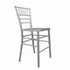 Chivari Silver Resin Steel Skeleton™ Chiavari Barstool BCRS-ST-AX-T