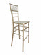 Chivari Sparkling Gold Champagne Resin Steel Skeleton™ Chiavari Barstool BCRSCG-ST-AX-T