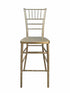 Chivari Sparkling Gold Champagne Resin Steel Skeleton™ Chiavari Barstool BCRSCG-ST-AX-T