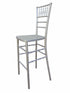 Chivari Sparkling Silver Champagne Resin Steel Skeleton™ Chiavari Barstool BCRSCS-ST-AX-T