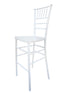 Chivari White Resin Steel Skeleton™ Chiavari Barstool BCRW-ST-AX-T