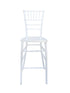 Chivari White Resin Steel Skeleton™ Chiavari Barstool BCRW-ST-AX-T
