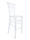 Chivari White Resin Steel Skeleton™ Chiavari Barstool BCRW-ST-AX-T