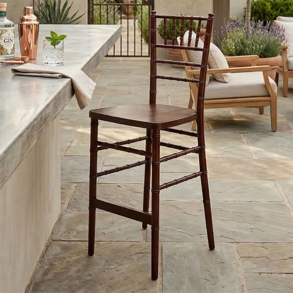 Mahogany Red Wine ToughWood™ Chiavari Barstool