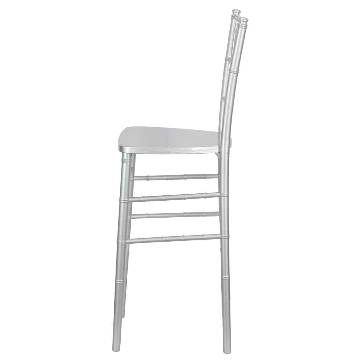 Chivari Silver ToughWood™ Chiavari Barstool BCWS-ZG-T