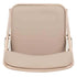 Chivari Beige Metal Folding Chair with  Beige Vinyl Cushion CFMVBEBE1-CX-T