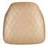 Chivari Gold Vinyl Panel Back Chiavari Cushion with Bentley Stitching and SlipNot™ Technology CUSHPANVINBENTG-A