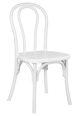 White Resin Bentwood Chair
