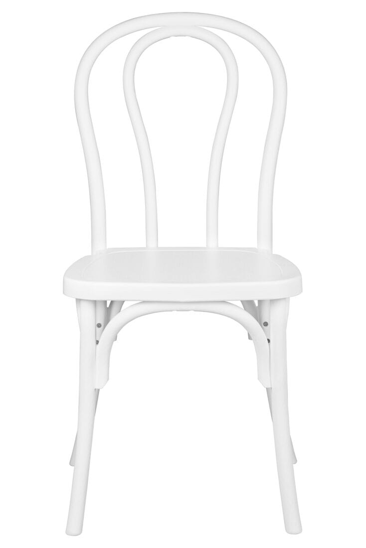 Chivari White Resin Bentwood Chair CBRW-ZG-T