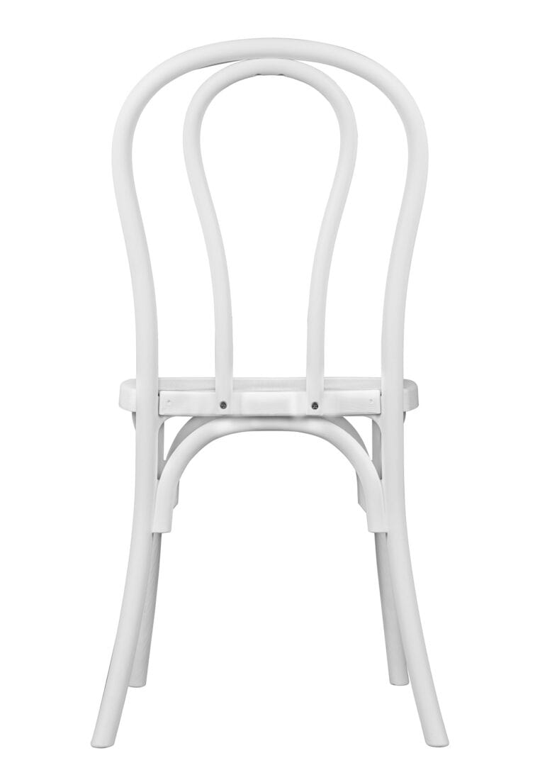 Chivari White Resin Bentwood Chair CBRW-ZG-T