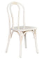 Chivari White Distressed Wood Bentwood Chair CBWW-ZG-T