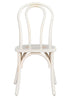 Chivari White Distressed Wood Bentwood Chair CBWW-ZG-T
