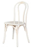 Chivari White Distressed Wood Bentwood Chair CBWW-ZG-T