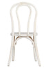 Chivari White Distressed Wood Bentwood Chair CBWW-ZG-T