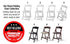 Chivari White Resin Folding Chair CFRW-X-AX-T
