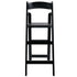 Chivari Black ToughWood™ Folding Bar Stool with Padded Seat BFWB-AX