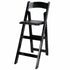 Chivari Black ToughWood™ Folding Bar Stool with Padded Seat BFWB-AX