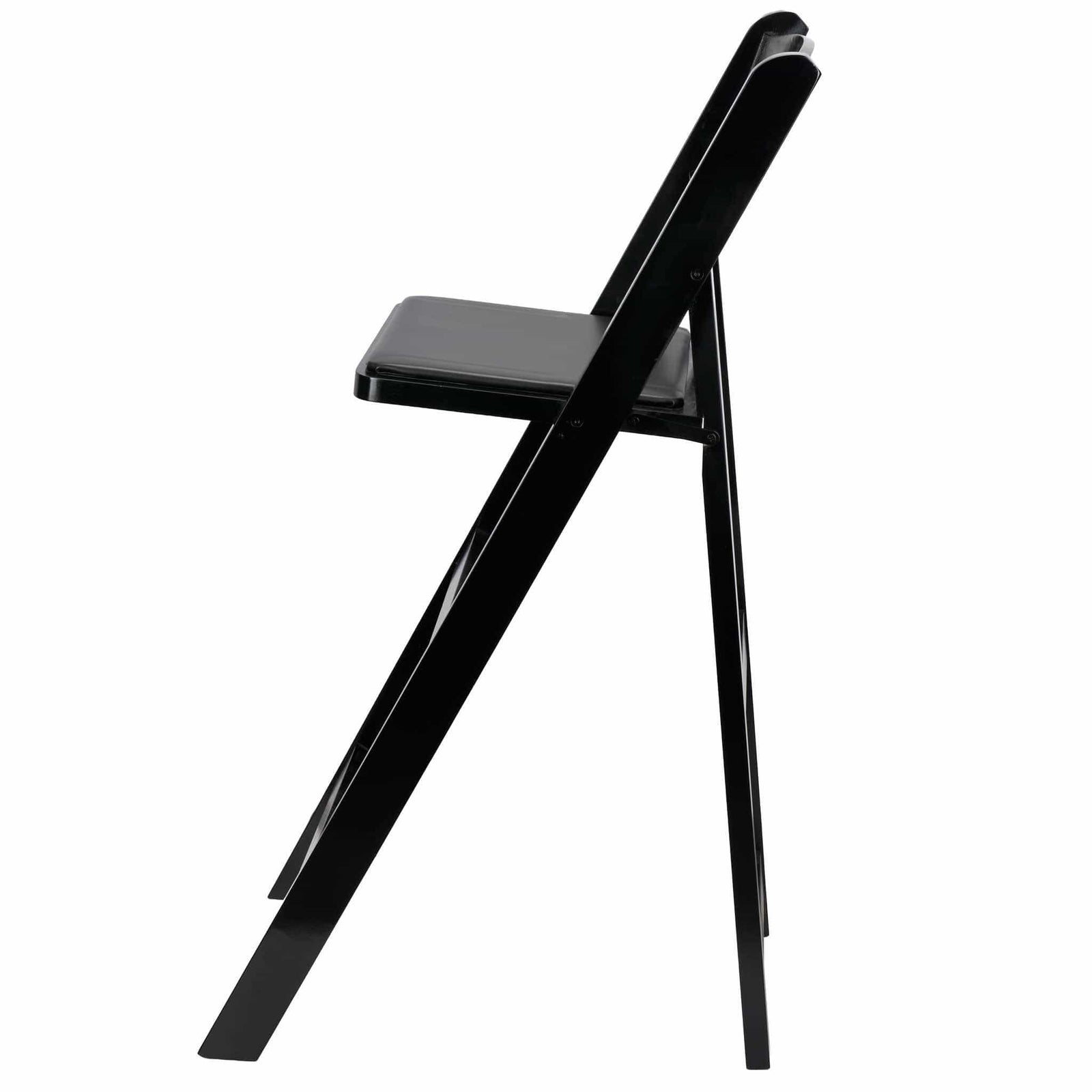 Chivari Black ToughWood™ Folding Bar Stool with Padded Seat BFWB-AX