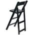 Chivari Black ToughWood™ Folding Bar Stool with Padded Seat BFWB-AX
