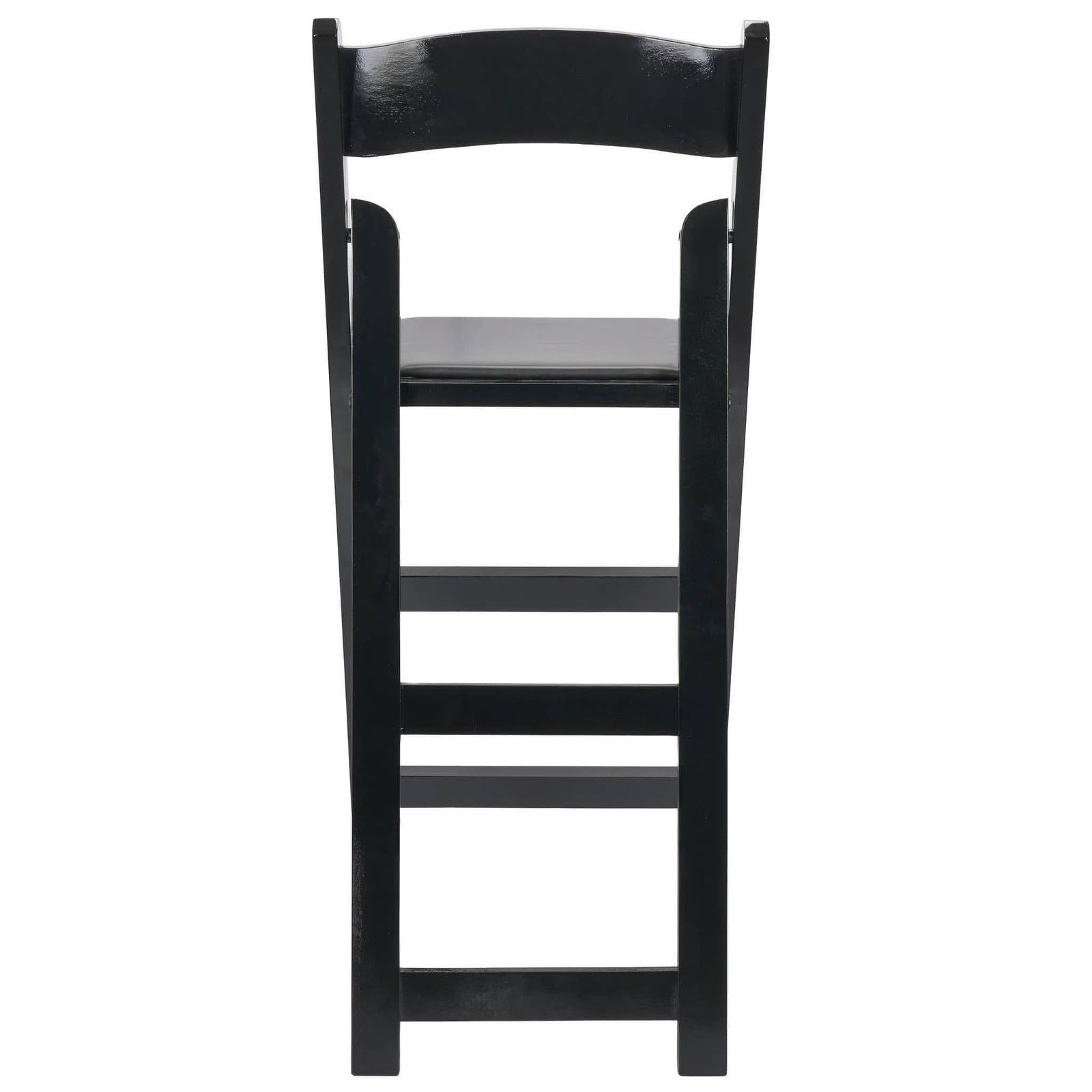 Chivari Black ToughWood™ Folding Bar Stool with Padded Seat BFWB-AX