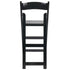 Chivari Black ToughWood™ Folding Bar Stool with Padded Seat BFWB-AX