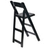 Chivari Black ToughWood™ Folding Bar Stool with Padded Seat BFWB-AX