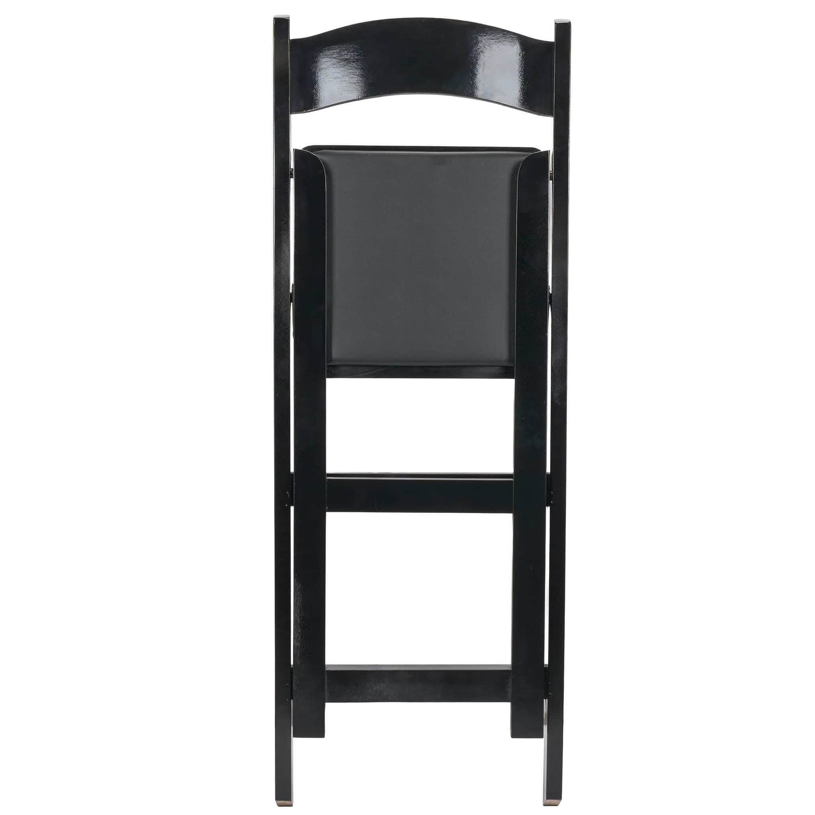Chivari Black ToughWood™ Folding Bar Stool with Padded Seat BFWB-AX