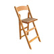 Chivari Chestnut ToughWood™ Folding Bar Stool with Padded Seat BFWC-AX