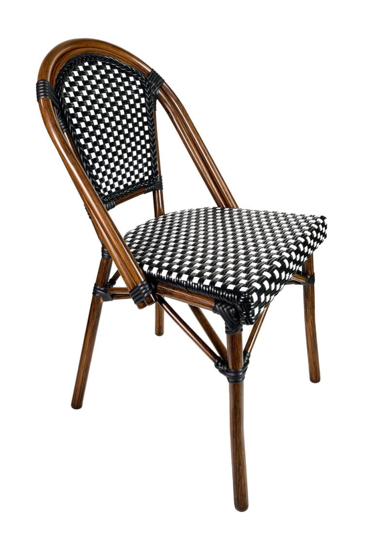 Toulouse Black and White French Bistro Set Includes 40
