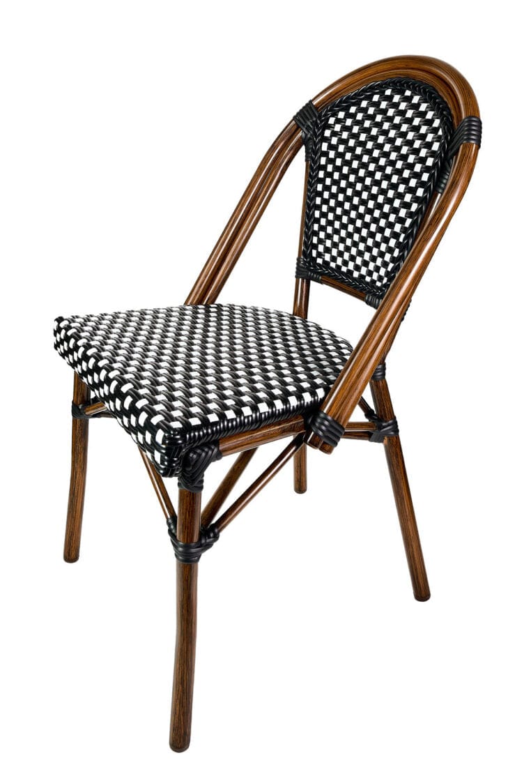 Toulouse Black and White French Bistro Set Includes 40