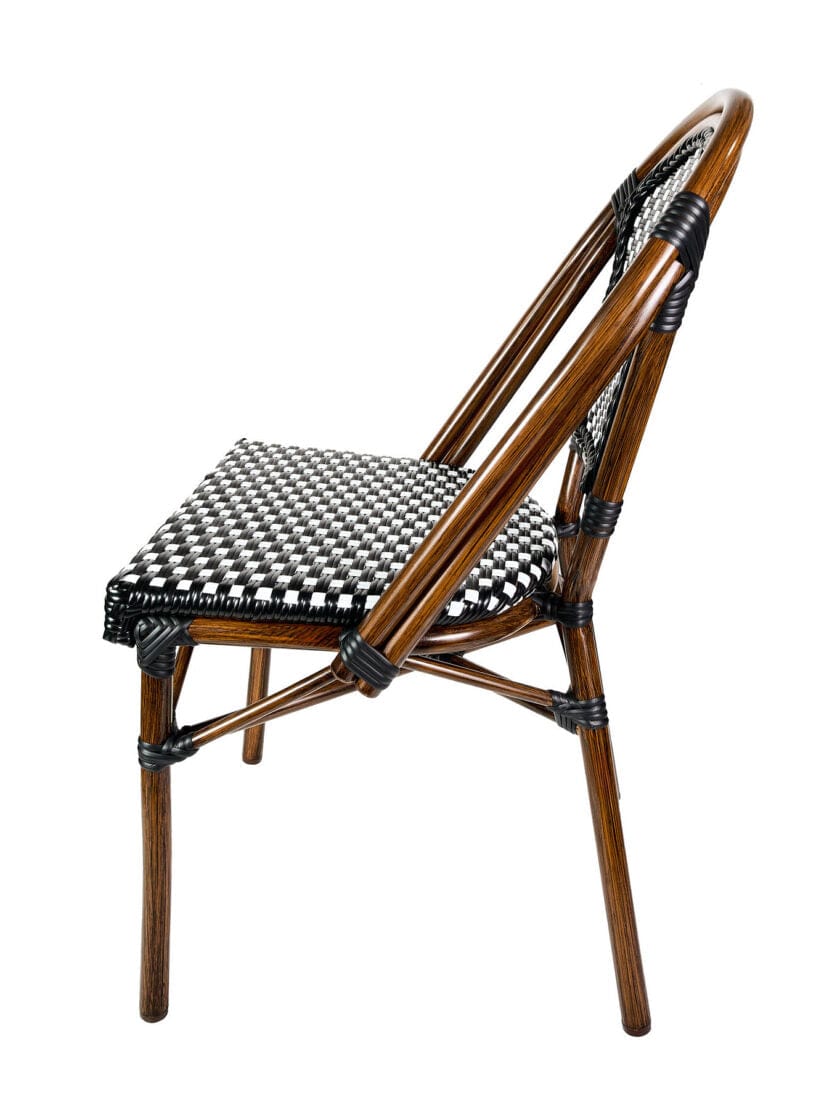 Toulouse Black and White French Bistro Set Includes 40