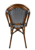 Toulouse Black and White French Bistro Set Includes 40" Table and 4 Chairs FBK-BLA-BLA4-AX