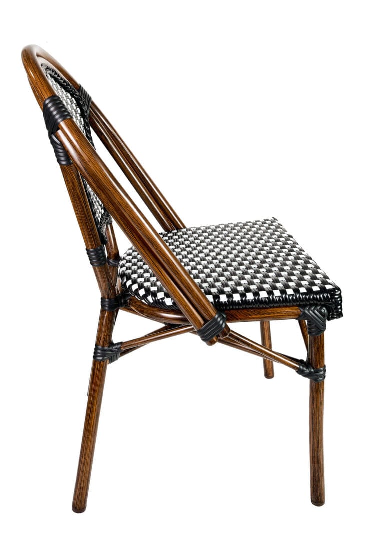 Toulouse Black and White French Bistro Set Includes 40