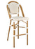 Scratch and Dent White and Beige French Bistro Barstool