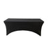 Chivari 5-Pack Black Spandex 250gsm 6 Foot Folding Table Cover SX-SPANXTB-6FT-BK-5