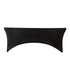 Chivari 5-Pack Black Spandex 250gsm 6 Foot Folding Table Cover SX-SPANXTB-6FT-BK-5