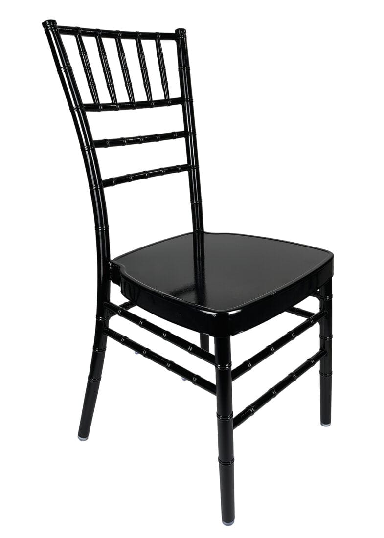 Chivari Black Aluminum Chiavari Chair CCAB-AX-T