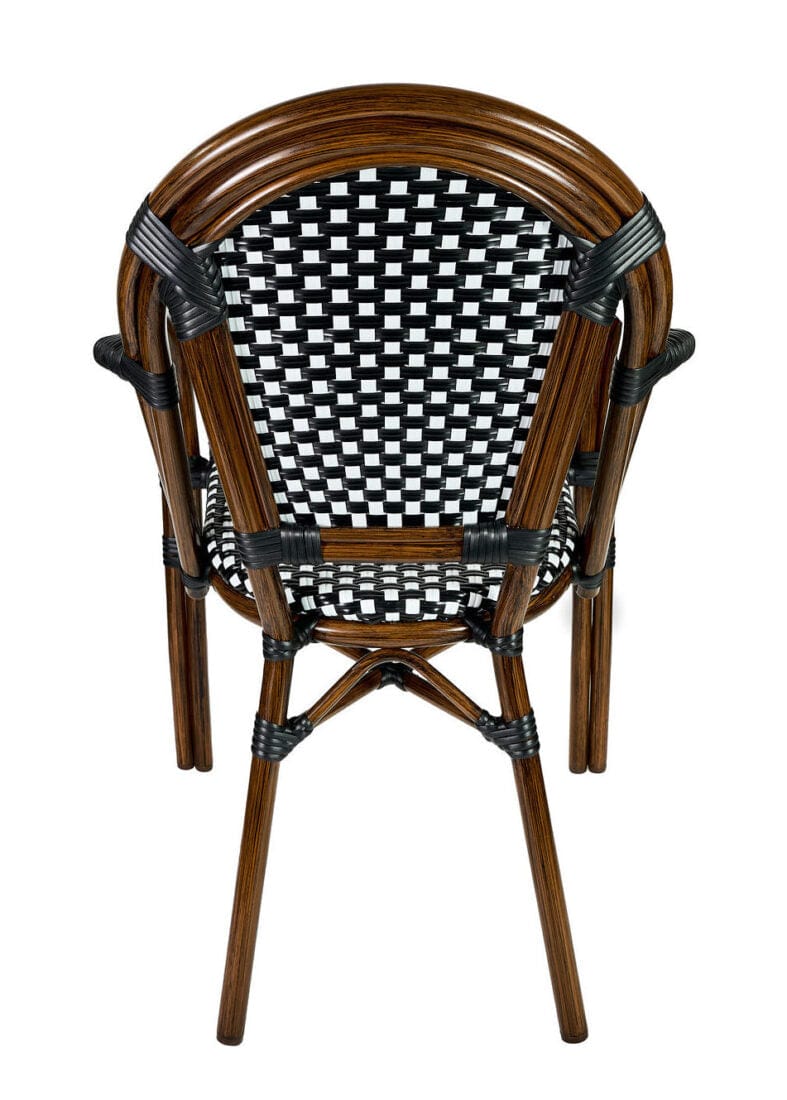Toulouse Black and White French Bistro Set Includes 48