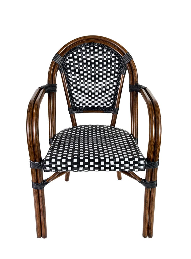 Toulouse Black and White French Bistro Set Includes 40