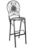 Chivari Black Barcelona Bistro Barstool with Round Seat and Back by Chivari (Per Chair Price Shown – Sold only in Quantities of 2) BBBRRB-AX-T