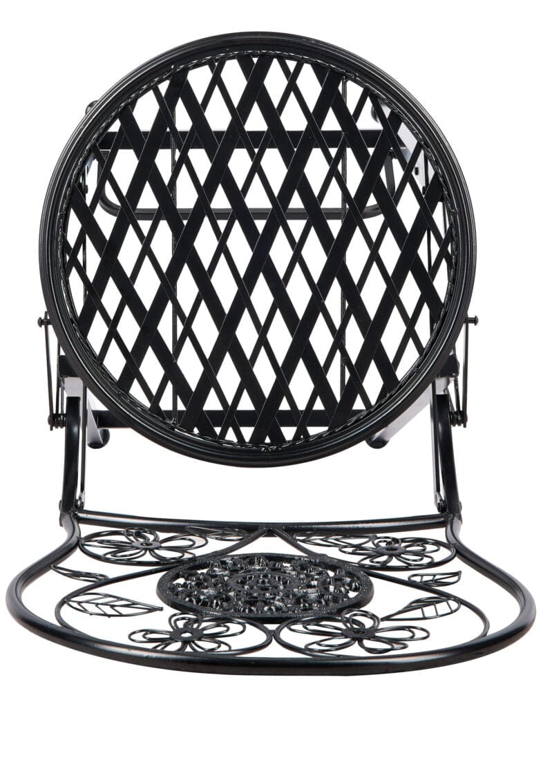 Chivari Black Barcelona Bistro Barstool with Round Seat and Back by Chivari (Per Chair Price Shown – Sold only in Quantities of 2) BBBRRB-AX-T