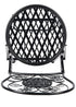 Chivari Black Barcelona Bistro Barstool with Round Seat and Back by Chivari (Per Chair Price Shown – Sold only in Quantities of 2) BBBRRB-AX-T