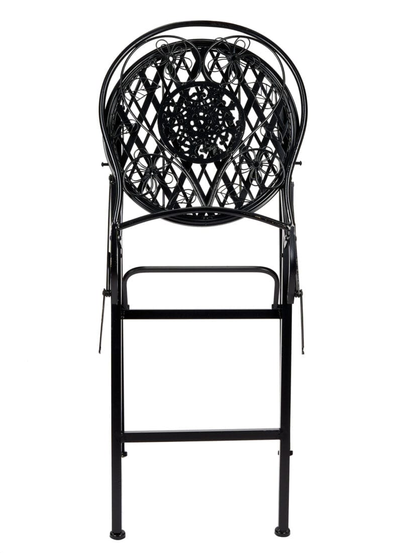 Chivari Black Barcelona Bistro Barstool with Round Seat and Back by Chivari (Per Chair Price Shown – Sold only in Quantities of 2) BBBRRB-AX-T